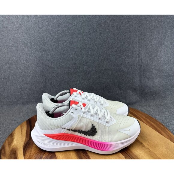 Nike Zoom Winflo 8 Womens 8 Road Running Shoes Rawdacious White Sneaker CW3421 - Picture 1 of 11